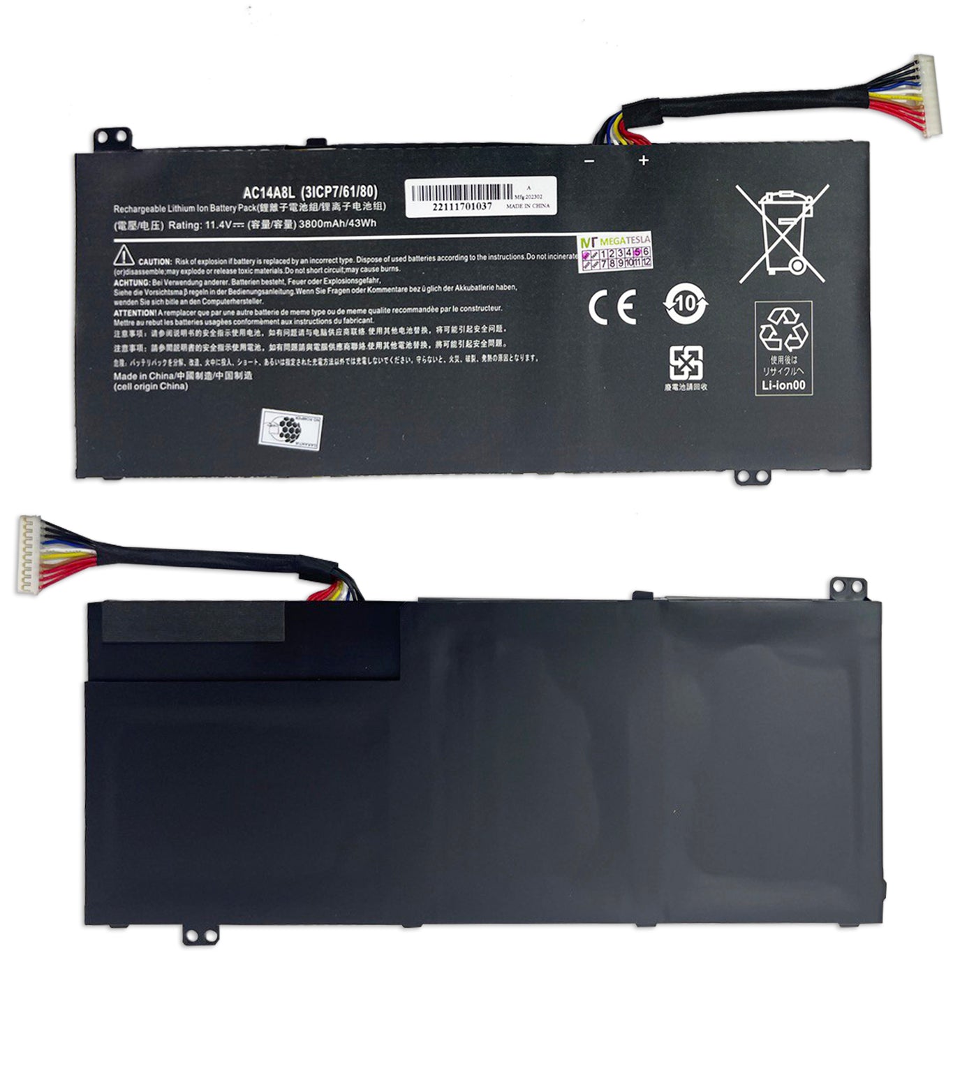 Bateria Para Acer Ac14a8l Ac17a8m Acer Spin 3 Sp314-52