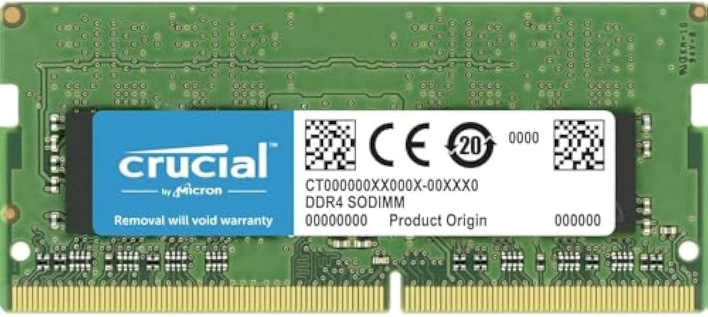 Crucial Memoria de laptop RAM 8GB DDR4 3200MHz CL22 (o 2933MHz o 2666MHz) CT8G4SFRA32A