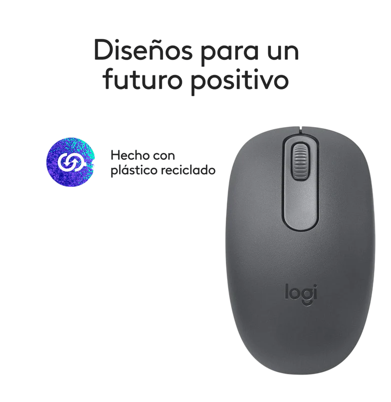 Mouse Inalámbrico Logitech M196 Bluetooth – Óptico 1000 DPI – Grafito