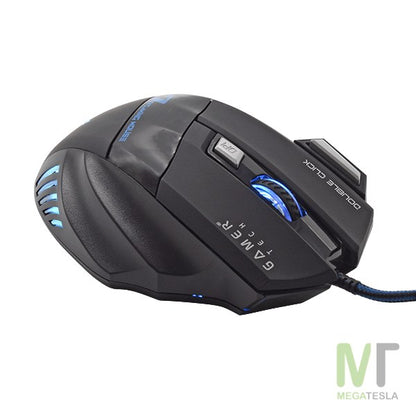 Mouse Gamer TECH GT10 RGB – 7 Botones, 3200 DPI