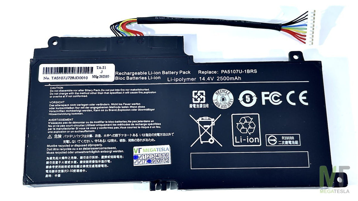 Batería Toshiba PA5107U-1BRS 14.4V – Satellite L55