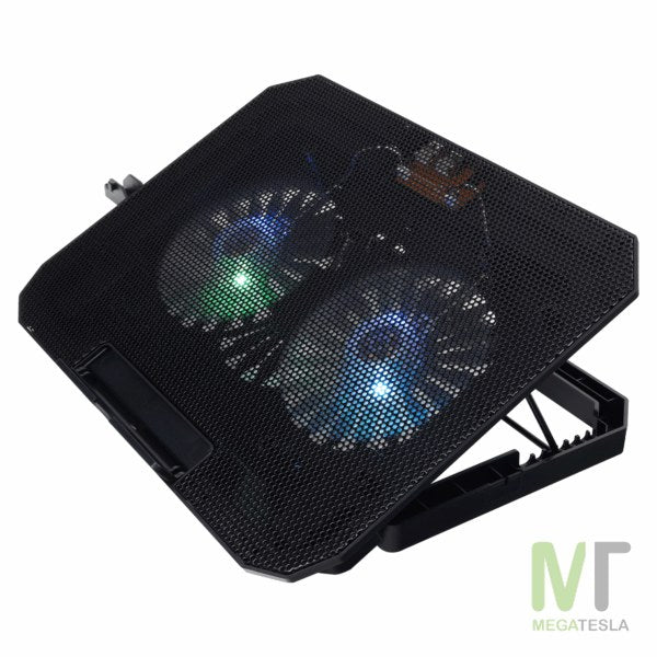 Base Refrigerante JAL-N33 para Portátil – 2 Ventiladores, LED RGB – foto 3
