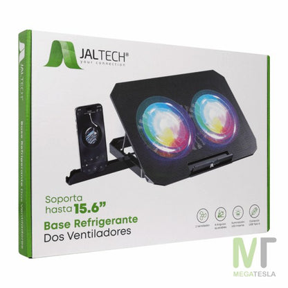 Base Refrigerante JAL-N33 para Portátil – 2 Ventiladores, LED RGB – foto 5