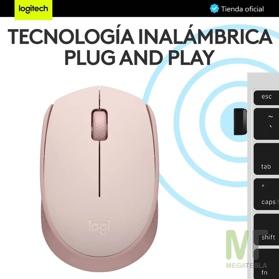 Mouse Inalámbrico Logitech M170 – Ambidiestro – 2.4 GHz – Rosa – foto 3