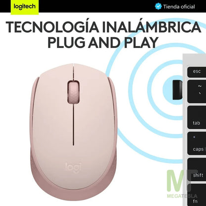 Mouse Inalámbrico Logitech M170 – Ambidiestro – 2.4 GHz – Rosa – foto 3