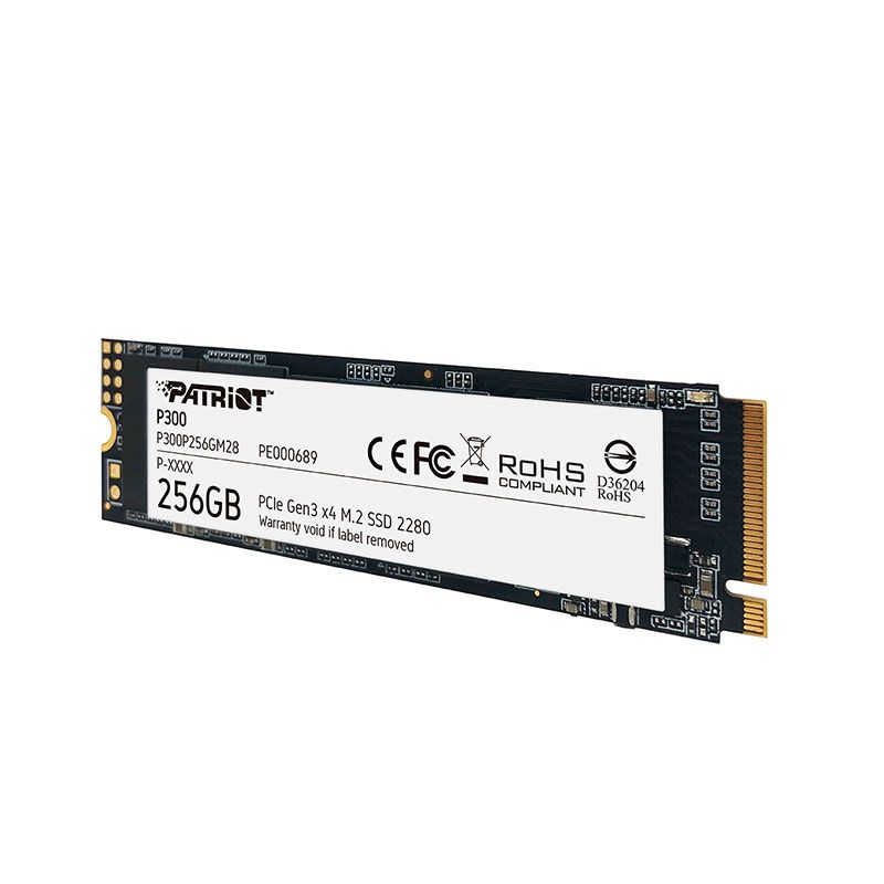 Patriot P300 256GB SSD interno - NVMe PCIe Gen 3x4 - M.2 2280 - Unidad de estado sólido