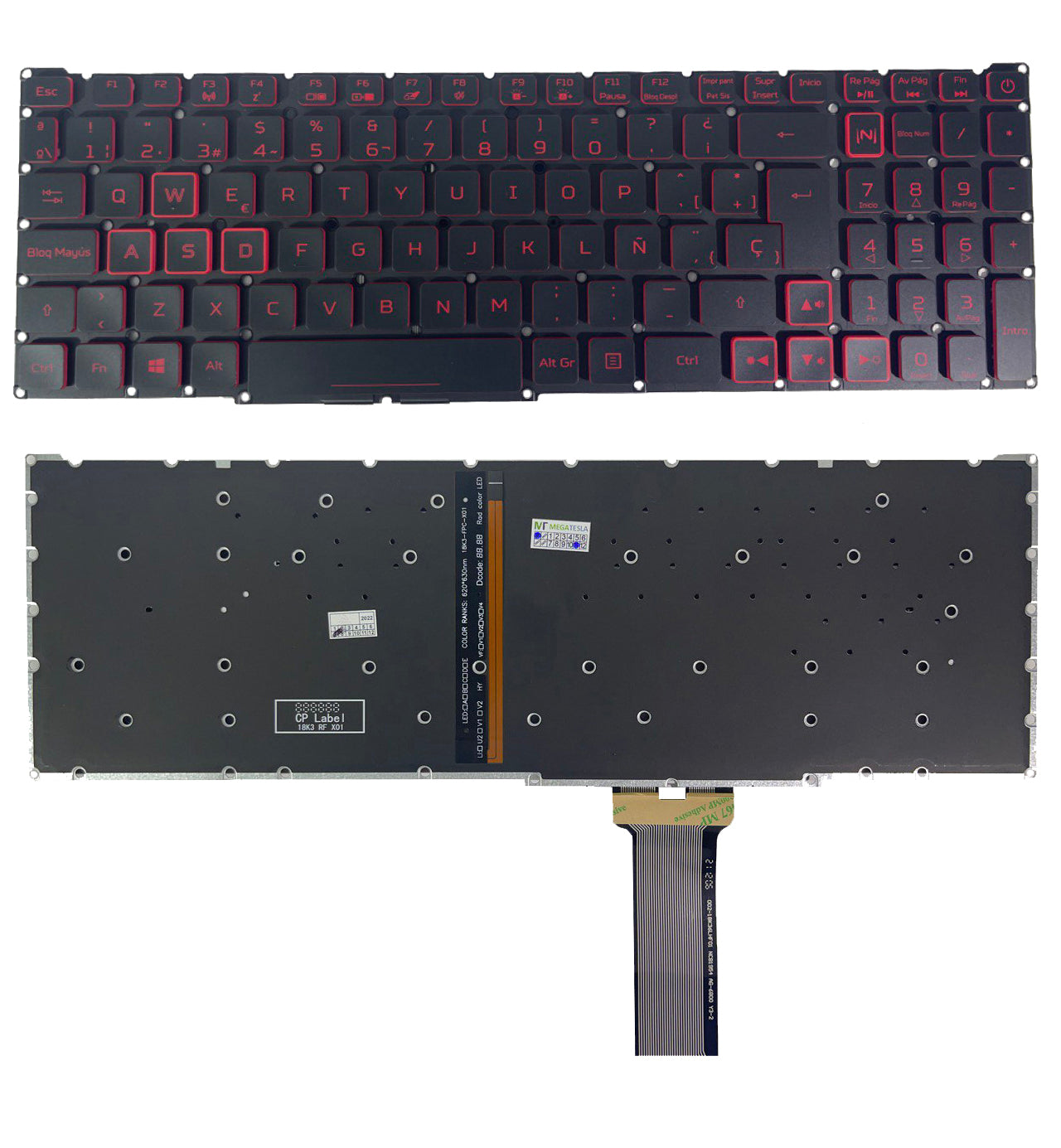 Teclado Compatible Acer Nitro 5 An515-43 An515-54 An515-55