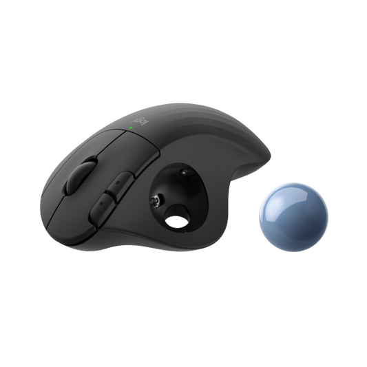 Trackball Inalámbrico Logitech ERGO M575 – Ergonómico – Control con Pulgar – Negro Grafito