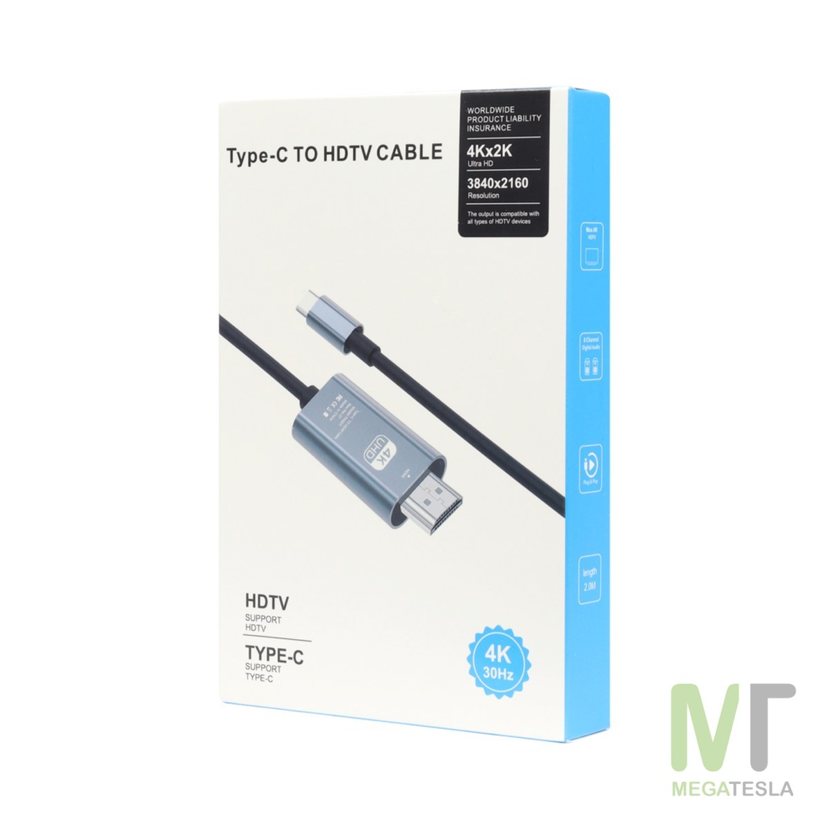 Cable Tipo C a HDMI 4K UHD – 2 metros