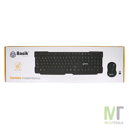 Combo Inalámbrico Teclado y Mouse Basik Tech – 2.4 GHz, Español