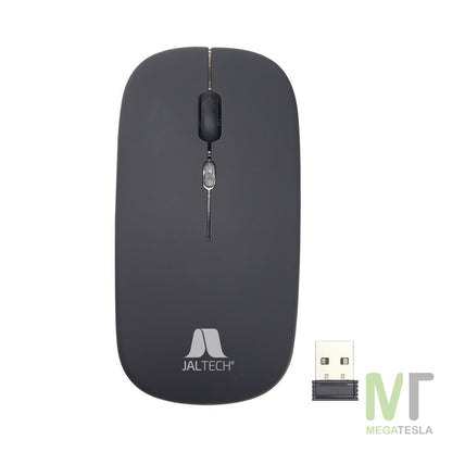 Combo Teclado y Mouse Jaltech JAL-806 Recargable – Bluetooth + 2.4 GHz, con Soporte para Celular