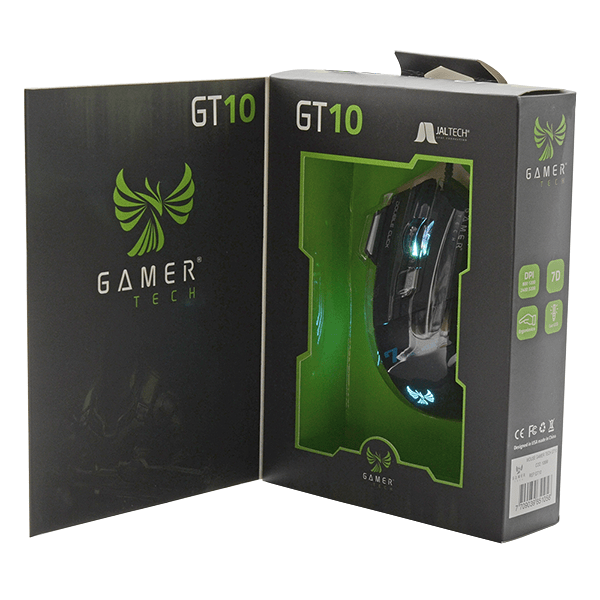 Mouse Gamer USB TECH GT10 RGB 7 Botones 3200 DPI – Iluminación LED Multicolor