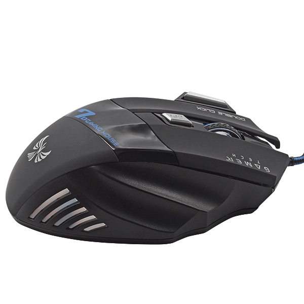 Mouse Gamer USB TECH GT10 RGB 7 Botones 3200 DPI – Iluminación LED Multicolor