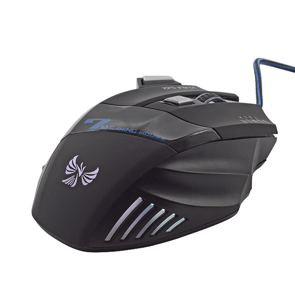Mouse Gamer USB TECH GT10 RGB 7 Botones 3200 DPI – Iluminación LED Multicolor