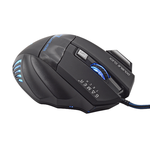 Mouse Gamer USB TECH GT10 RGB 7 Botones 3200 DPI – Iluminación LED Multicolor