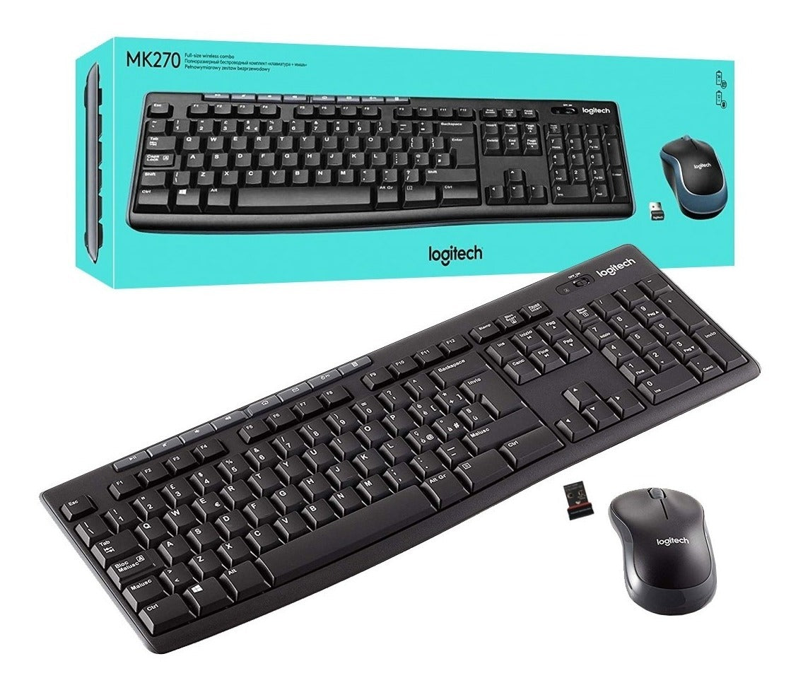 Combo Inalambrico Logitech MK270 (LAT/MX ESP)