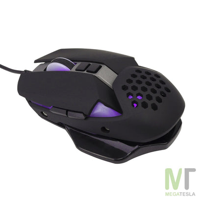 Mouse Gamer Tech Hebe GM1093 USB – 7 Botones, 3200 DPI, LED Arcoíris