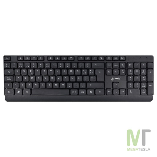 Teclado Inalámbrico Basik BSK-TBT01 – Bluetooth + 2.4 GHz, Recargable