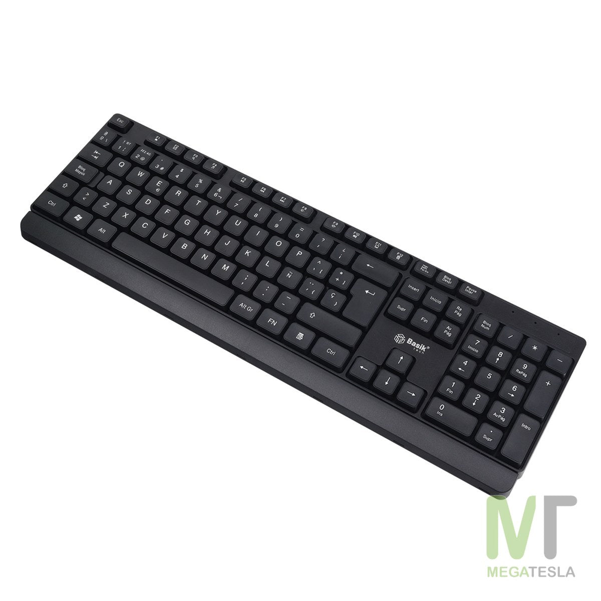 Teclado Inalámbrico Basik BSK-TBT01 – Bluetooth + 2.4 GHz, Recargable